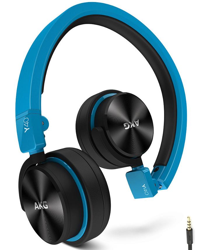 AKG  Y40 BLU - накладные наушники (Blue) купить в интернет-магазине icover
