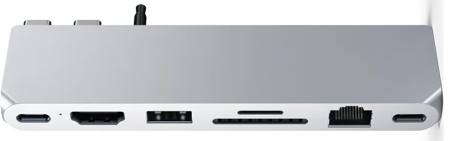 Хаб Satechi USB-C Pro Hub Max ST-UCPHMXS для MacBook Pro 2021 (Silver) купить в интернет-магазине icover