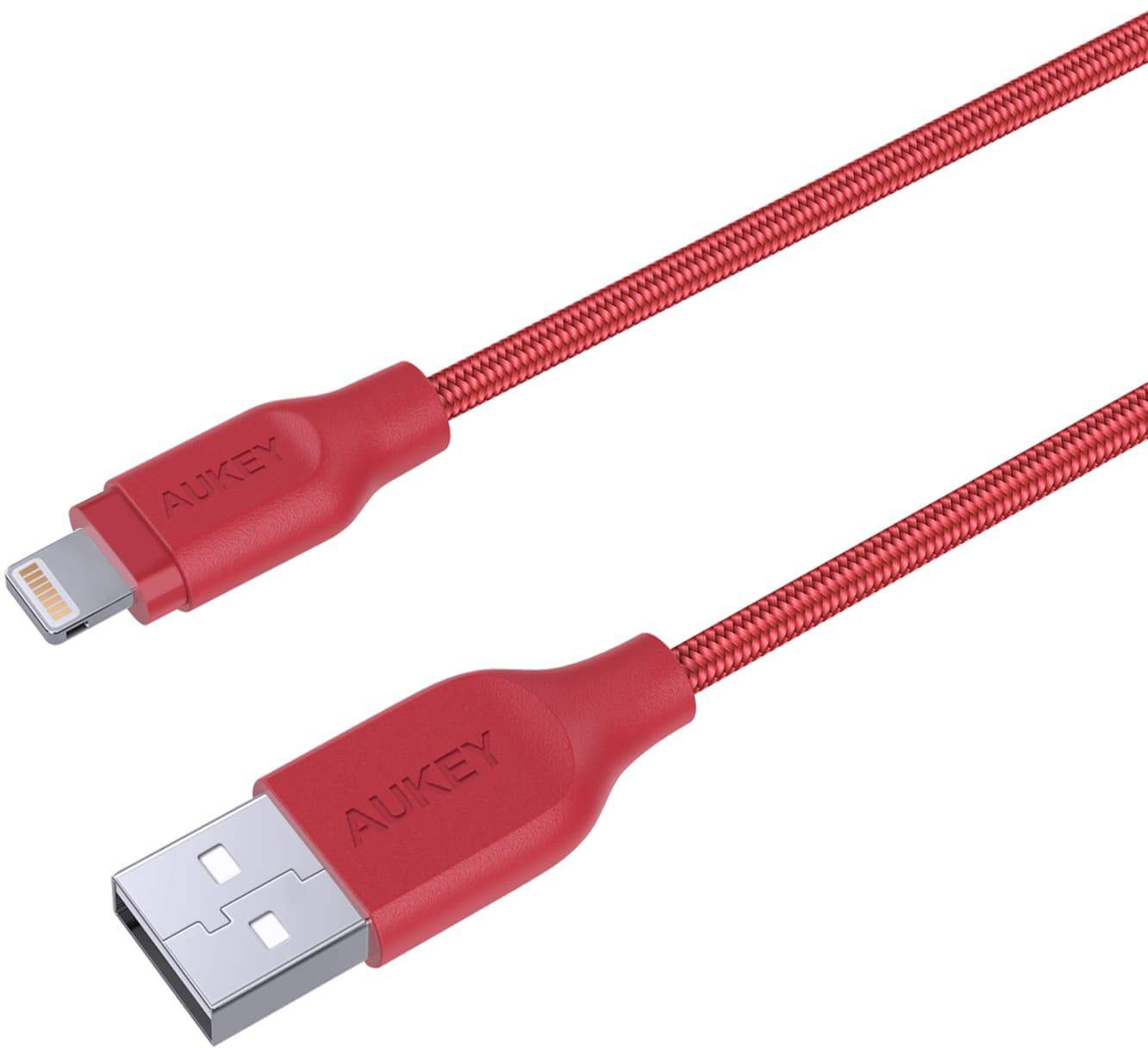 Кабель Aukey USB - Lightning (CB-AL2) 2 м (Red) купить в интернет-магазине icover