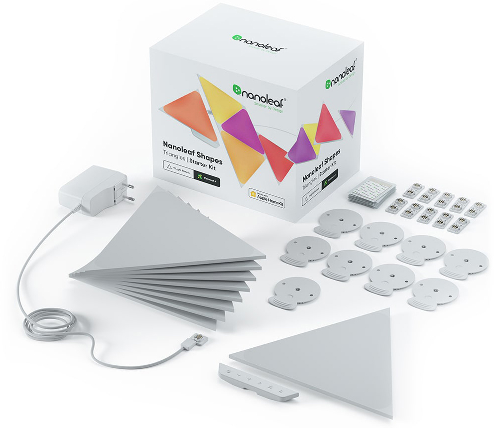 

Система освещения Nanoleaf Shapes Triangles 9 панелей (NL47-0002TW-9PK)
