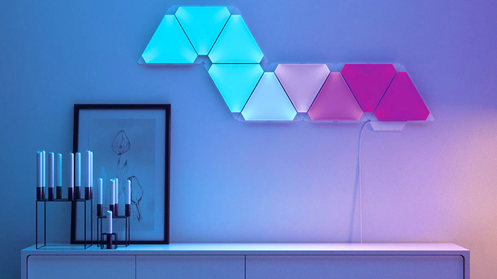 Комплект умных ламп Xiaomi Nanoleaf с модулем Rhytm (4 панели) купить в интернет-магазине icover