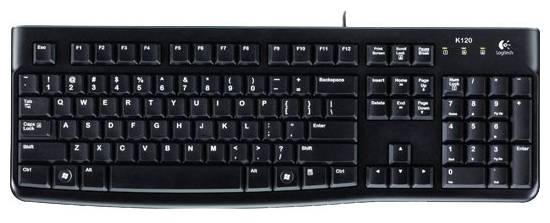USB-клавиатура Logitech K120 920-002506 (Black) купить в интернет-магазине icover