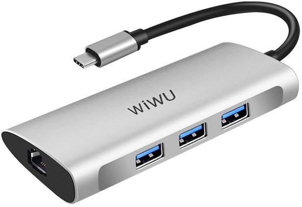 Хаб Wiwu Alpha A631STR (Grey) купить в интернет-магазине icover
