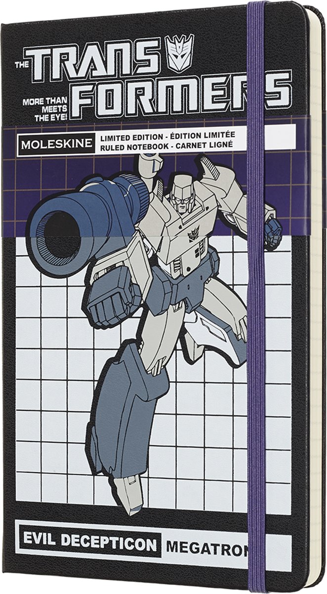 

Блокнот Moleskine Transformers Limited Edition Large (LETFQP060MT) в линейку (Megatron)