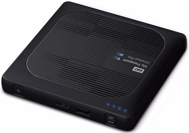 Беспроводной внешний жесткий диск Western Digital My Passport Wireless Pro 2.5" USB 3.0/WiFi 2 Tb WDBP2P0020BBK-RESN (Black) купить в интернет-магазине icover