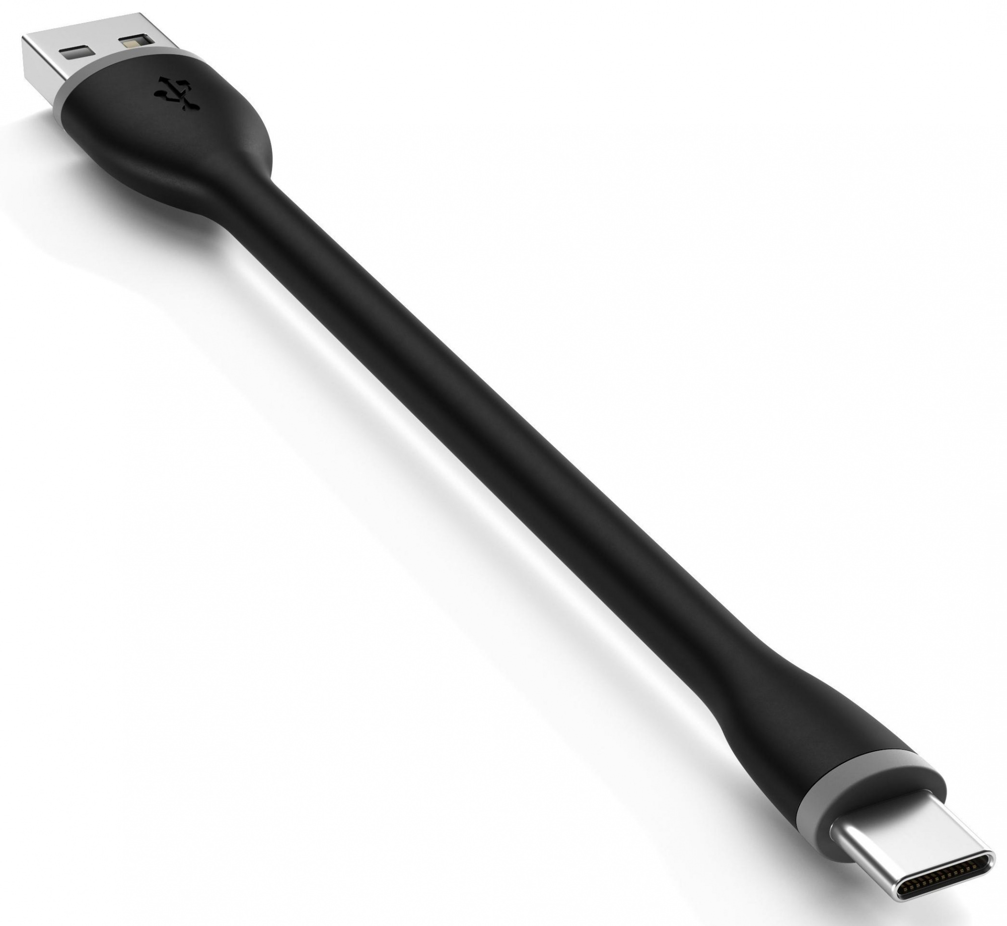 Кабель Satechi Flexible (ST-FCC6B) USB-A to USB-C 15 см (Black) купить в интернет-магазине icover