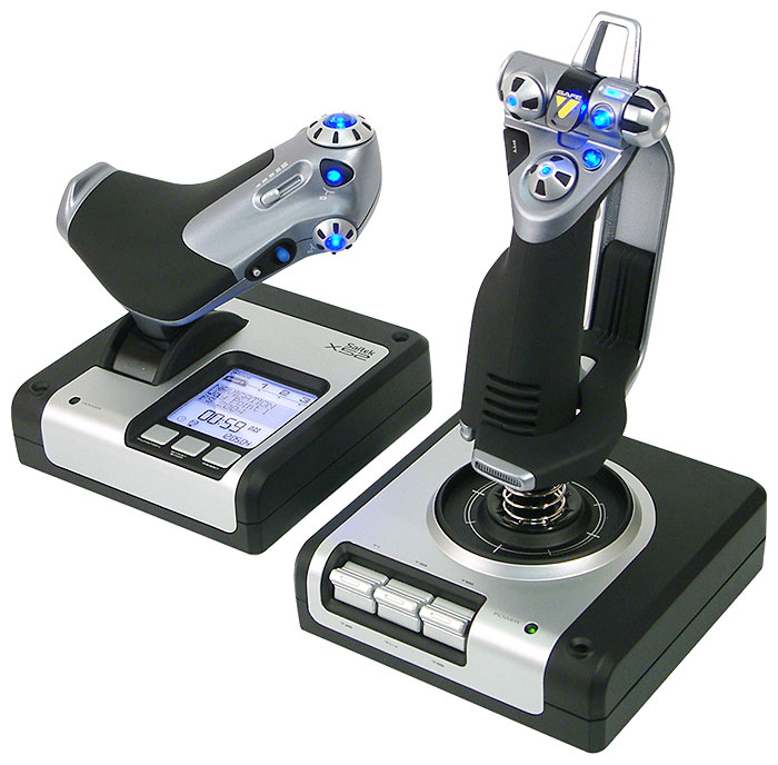 Saitek X52 Flight Control System (PS28) - джойстик (Black/Silver) купить в интернет-магазине icover