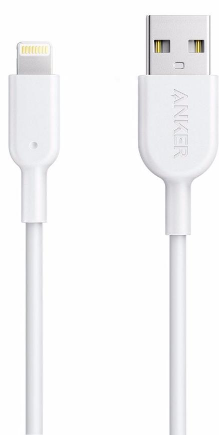 

Дата-кабель для iPod, iPhone, iPad Anker Powerline II 0.9m USB-Lightning A8432H21 (White)