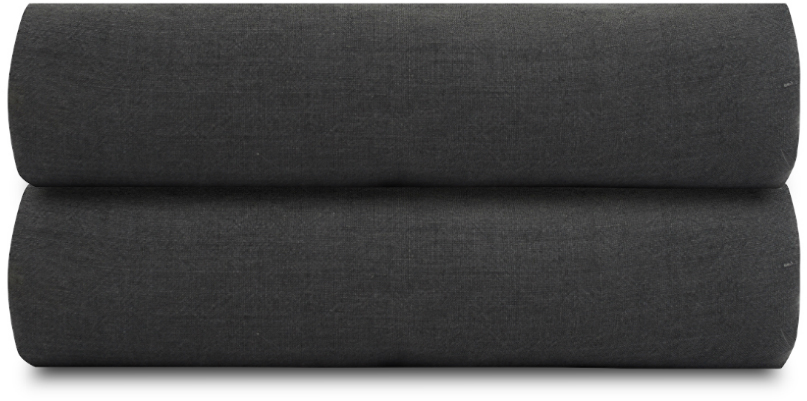 

Простыня из стираного льна темно-серого цвета Tkano Essential, 180х270 см