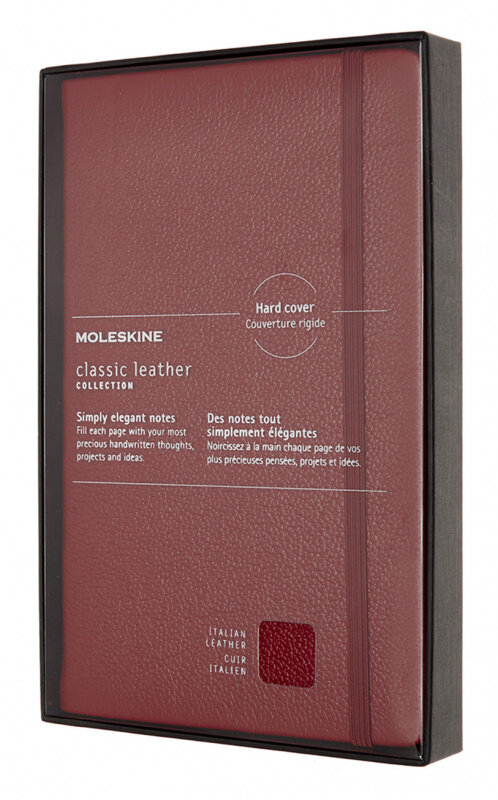 

Блокнот Moleskine Leather Limited Edition Large (LCLH31SF1BOX) в линейку (Red)