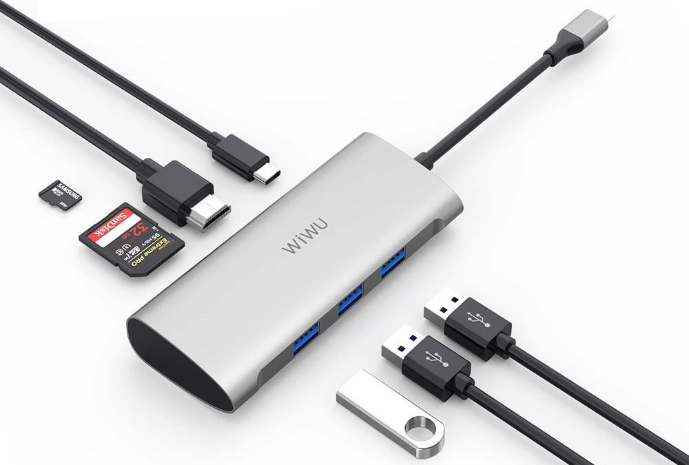 USB-концентратор Wiwu Alpha 731HP (Silver) купить в интернет-магазине icover