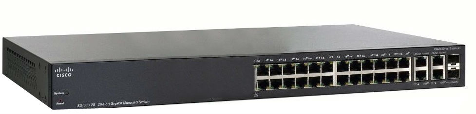 Cisco SG 300-28 28-port Gigabit Managed Switch - управляемый коммутатор купить в интернет-магазине icover