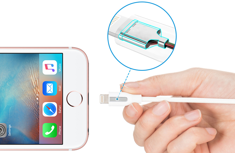 Кабель для iPod, iPhone, iPad Anker PowerLine+ (A8122H21) Lightning to USB 1.8m (White) купить в интернет-магазине icover