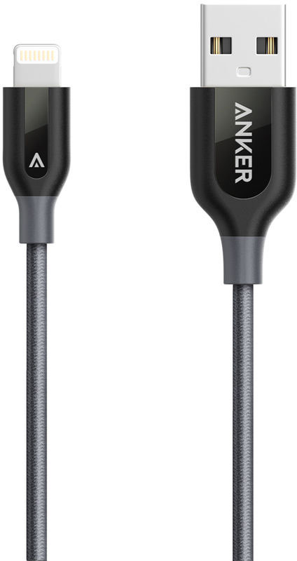 Кабель для iPod, iPhone, iPad Anker PowerLine+ 3 m (A8123HA1) Lightning to USB (Grey) купить в интернет-магазине icover