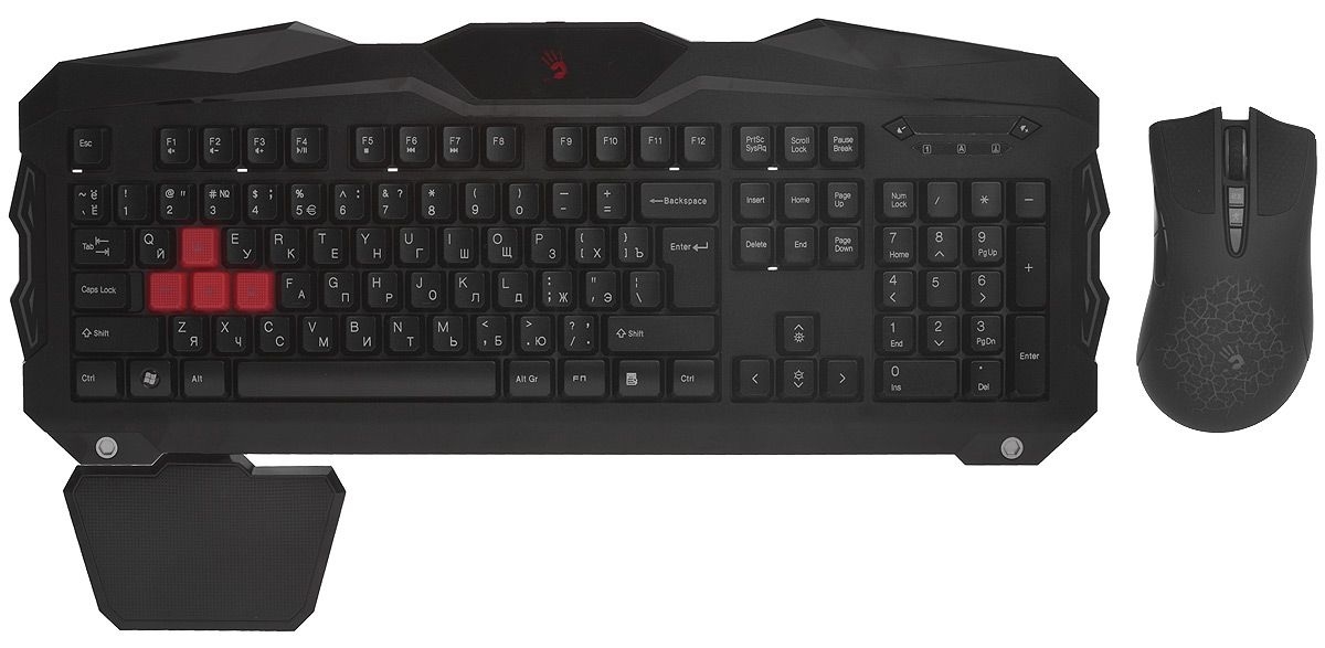 A4Tech Bloody Q2100/B2100 (Q210+Q9) - игровой комплект клавиатура+мышь (Black) купить в интернет-магазине icover