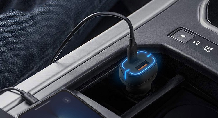 Автомобильное зарядное устройство EnergEA Bazic GoPort PD20+ USB-A/C QC3.0 (Black) купить в интернет-магазине icover