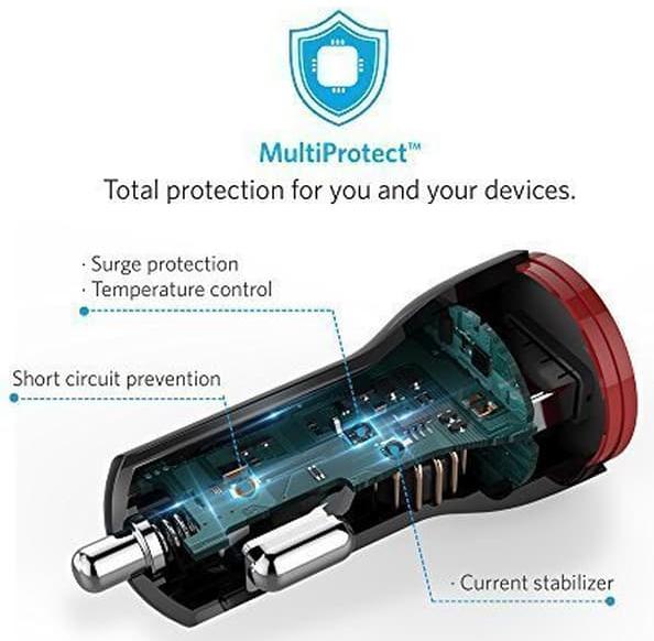 Автомобильное зарядное устройство Anker PowerDrive+ 1 (Black) купить в интернет-магазине icover