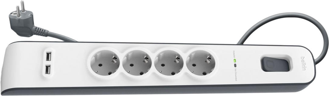 Сетевой фильтр Belkin Surge Protectors BSV401vf2M (White) купить в интернет-магазине icover