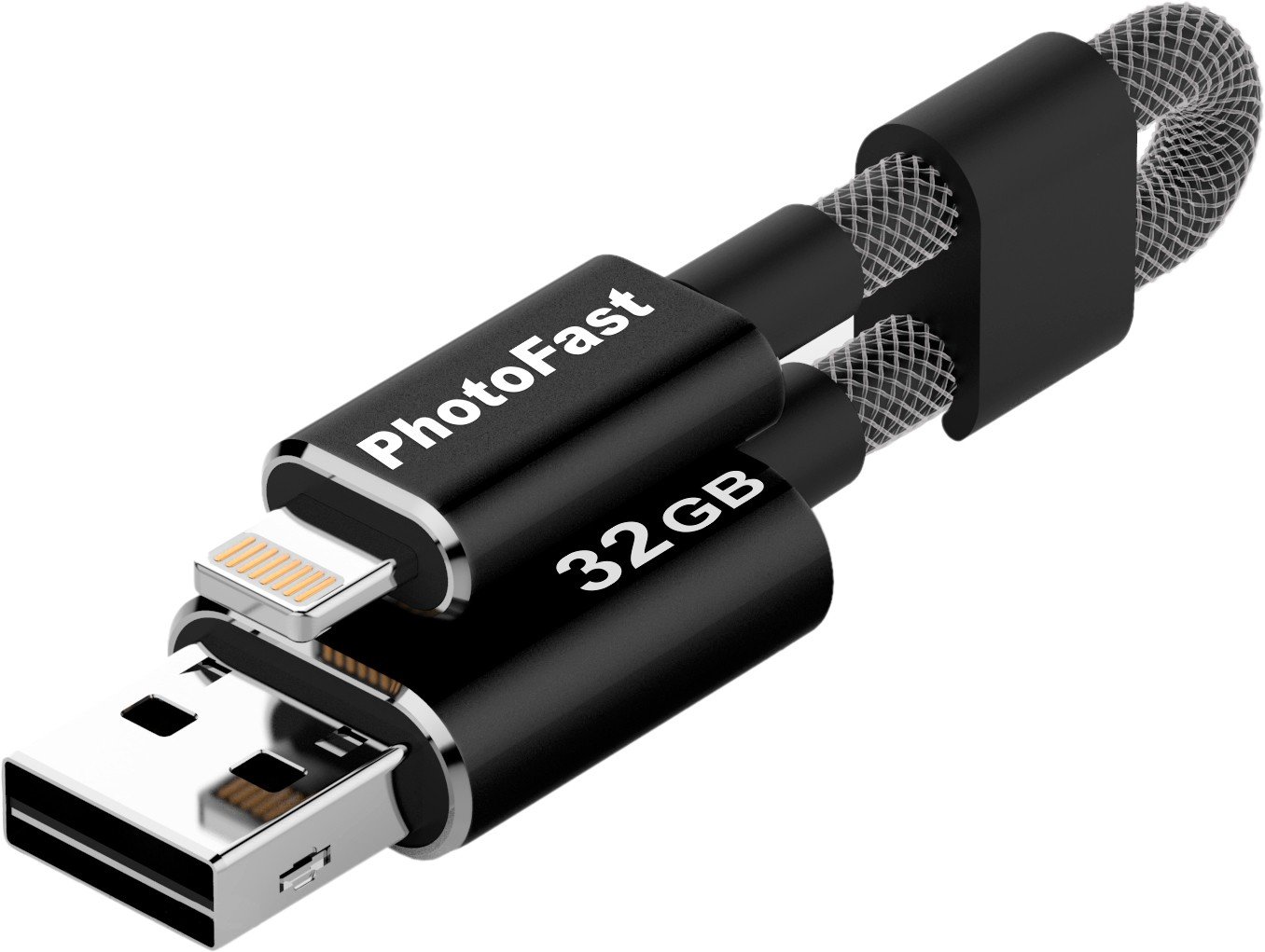 Флеш-накопитель PhotoFast MemoriesCable GEN3 32Gb USB-C адаптер (Black) купить в интернет-магазине icover