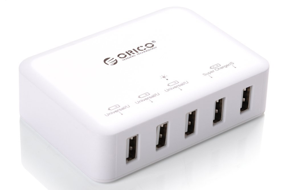 Зарядное устройство Orico DCAP-5S (White) купить в интернет-магазине icover