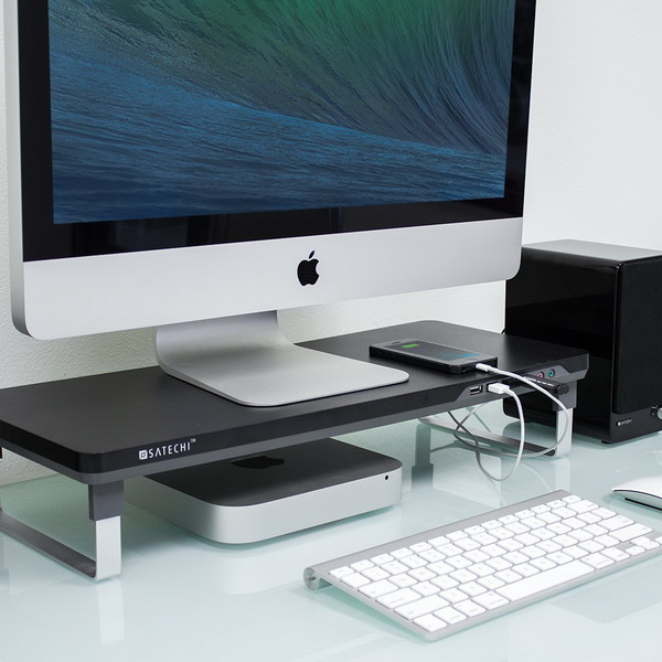 Подставка Satechi F3 Smart Monitor Stand для ноутбука или монитора (Black) купить в интернет-магазине icover