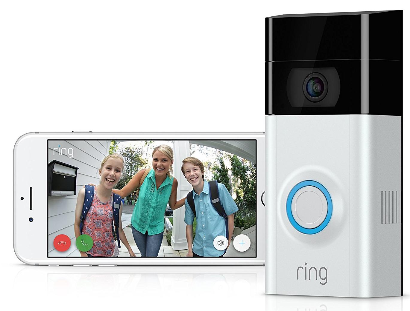 Беспроводной видеозвонок Ring Video Doorbell 2 8VR1S7-0EU0 (Silver) купить в интернет-магазине icover