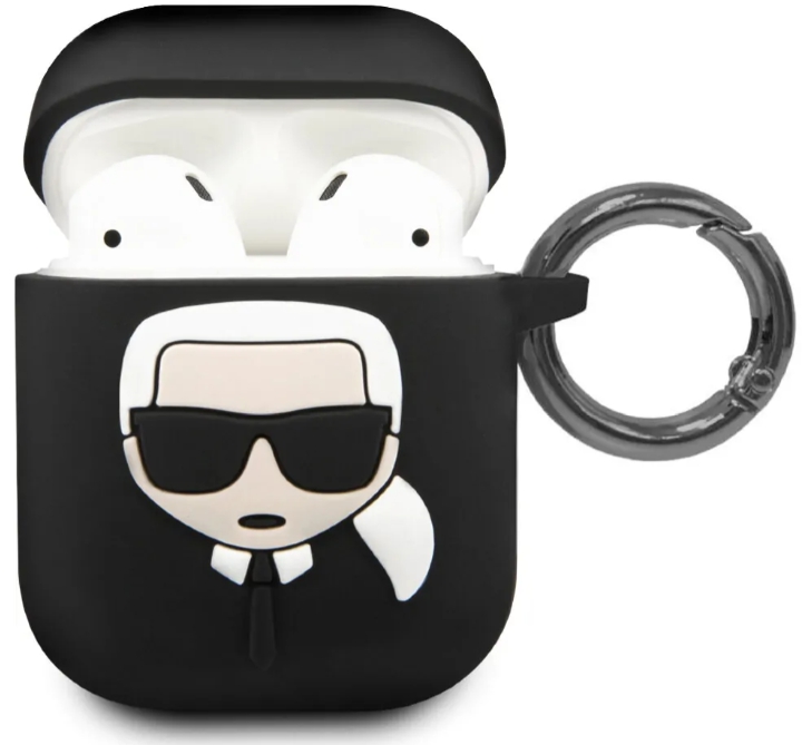 

Чехол Karl Lagerfeld Silicone Case (KLACCSILKHBK) для AirPods (Black)