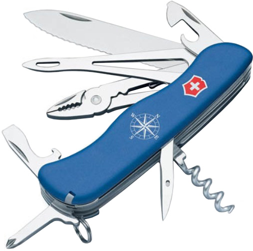 Victorinox Skipper (0.9093.2WS) - швейцарский нож (Blue) купить в интернет-магазине icover