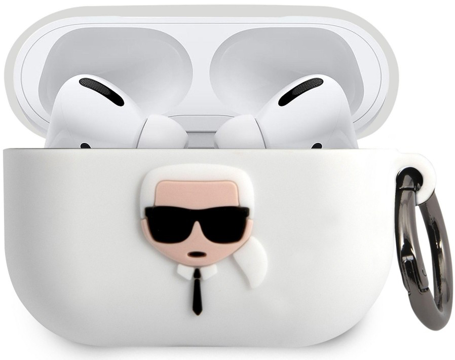 

Чехол Karl Lagerfeld Silicone Case (KLACAPSILGLWH) для AirPods Pro (White)