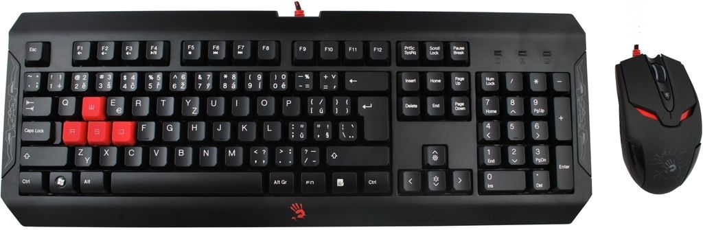 A4Tech Bloody Q1100/B1100 - игровой комплект клавиатура+мышь (Q100+S2) купить в интернет-магазине icover