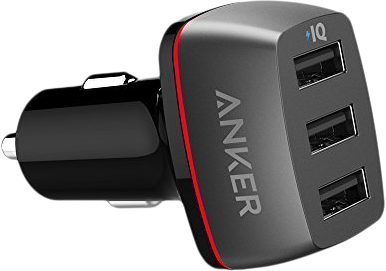 Автомобильное зарядное устройство Anker PowerDrive+ 3 A2231011 (Black) купить в интернет-магазине icover
