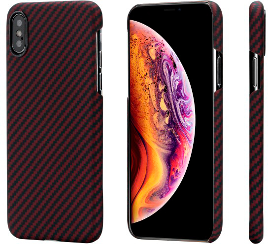 

Чехол Pitaka MagCase (KI8003XS) для iPhone X/Xs (Black/Red)