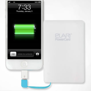 Elari PowerCard 2500 mAh - внешний аккумулятор (White) купить в интернет-магазине icover