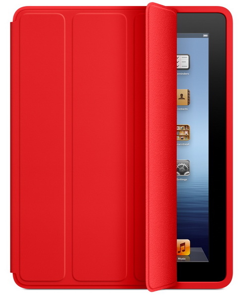 Apple iPad Smart Case - Polyurethane (MD579LL/A) - чехол для iPad 2/iPad 3/iPad 4 (Red) купить в интернет-магазине icover