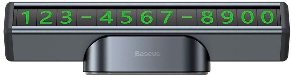 Парковочная карта Baseus Square Bar Temporary Parking Number Plate (Black) купить в интернет-магазине icover
