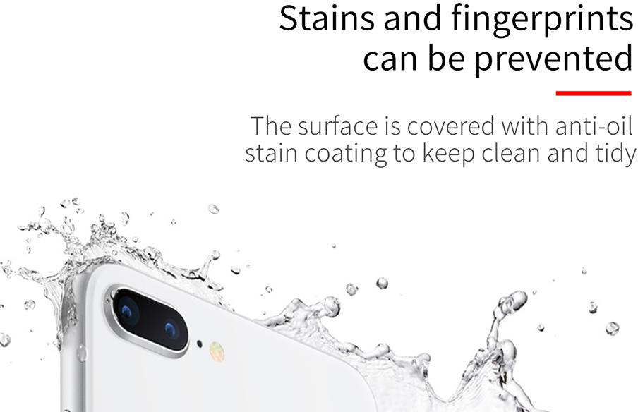 Защитное стекло Baseus 4D Tempered Back Glass SGAPIPH8P-4D0V для задней панели iPhone 8 Plus (Gold) купить в интернет-магазине icover