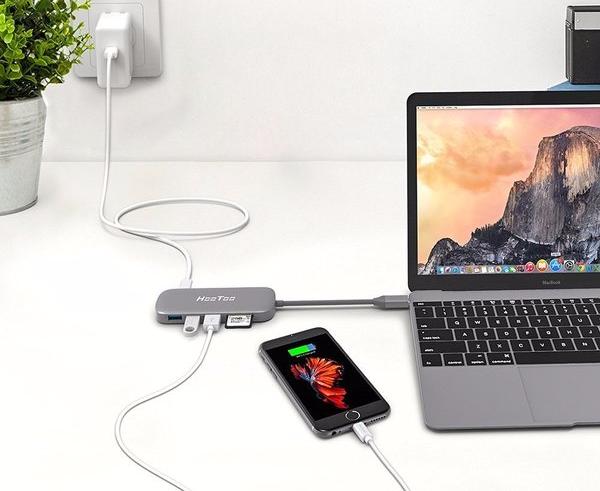 HooToo Shuttle USB 3.1 (HT-UC001) - USB-концентратор (Space Grey) купить в интернет-магазине icover