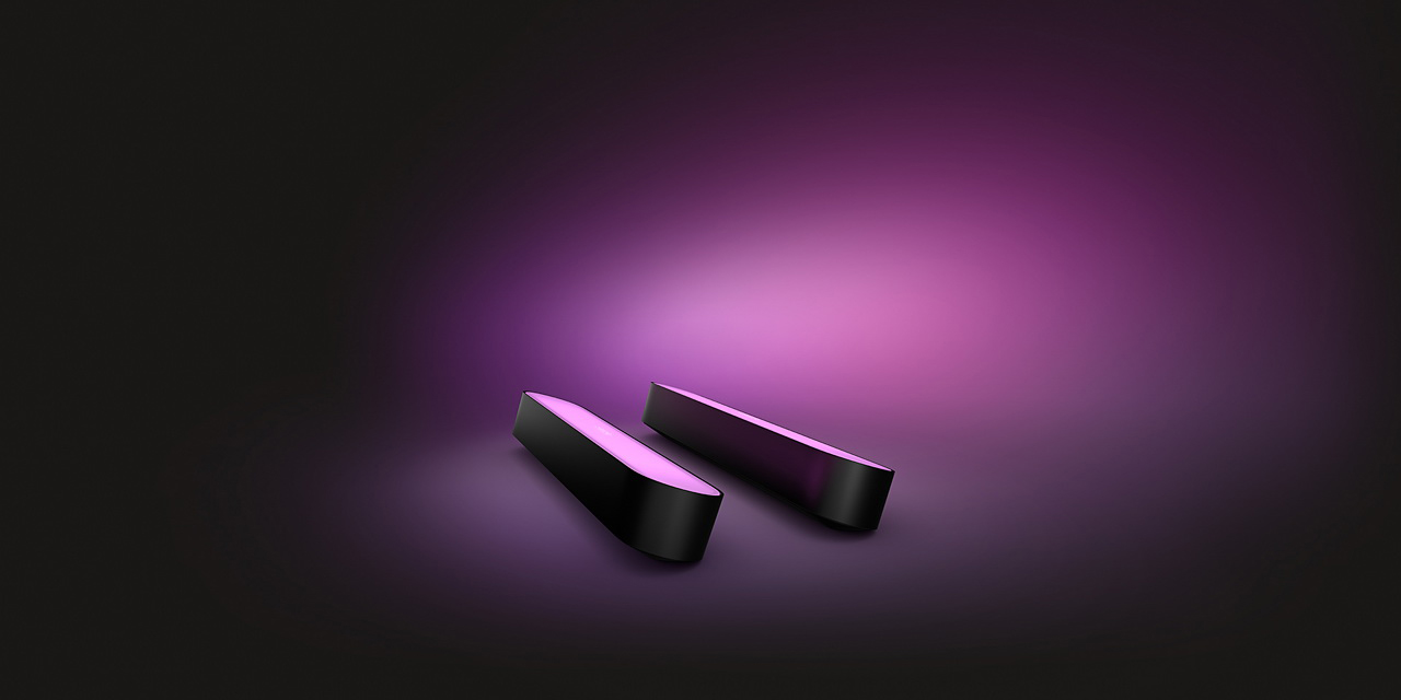 Комплект умных светодиодных ламп Philips Hue Play 2 шт (Black) купить в интернет-магазине icover