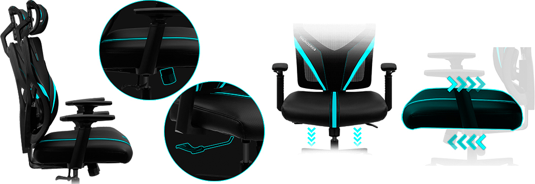 Игровое кресло ThunderX3 YAMA1 (Black) купить в интернет-магазине icover