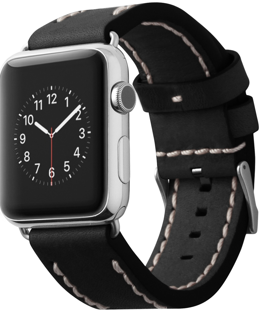 

Сменный ремешок Cozistyle Leather Band (CLB010) для Apple Watch SE/6 42mm (Black)