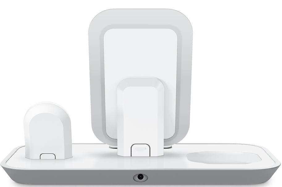 Беспроводное зарядное устройство Mophie 3 in 1 401305748 (White) купить в интернет-магазине icover