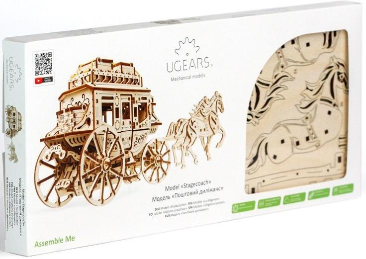 Сборная модель UGEARS Почтовый дилижанс (70045) купить в интернет-магазине icover