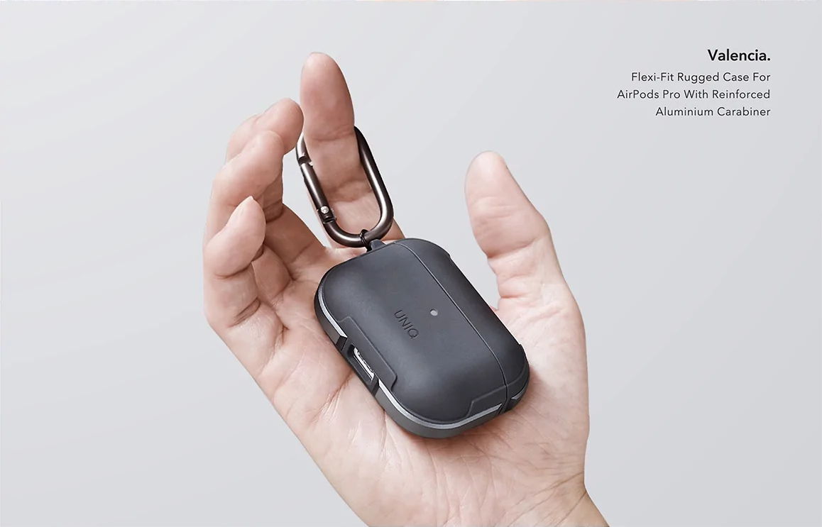 Чехол Uniq Valencia (AIRPODSPRO-VALGRY) для Airpods Pro (Grey) купить в интернет-магазине icover