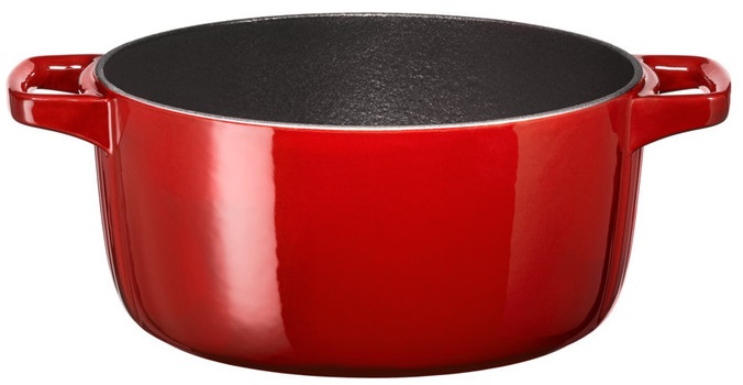 Кастрюля чугунная KitchenAid 5,65 л KCPI60CRER (Red) купить в интернет-магазине icover