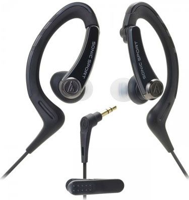 Вставные спортивные наушники Audio-Technica ATH-SPORT1 (Black) купить в интернет-магазине icover