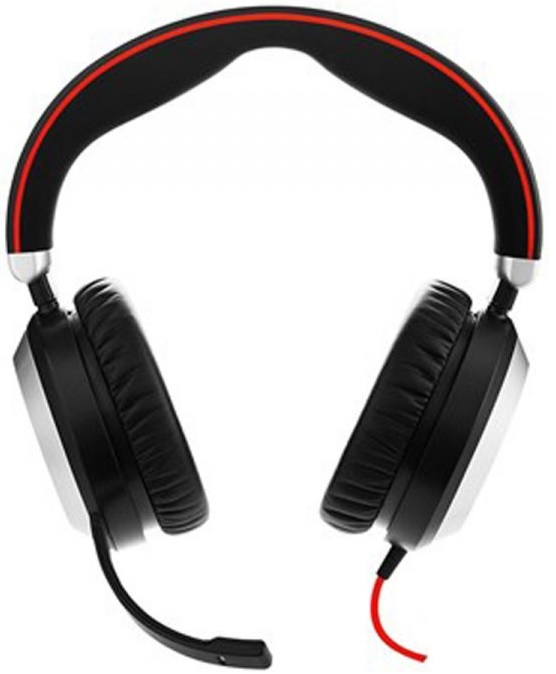 Проводная гарнитура Jabra Evolve 80 UC Stereo 7899-829-209 (Black) купить в интернет-магазине icover