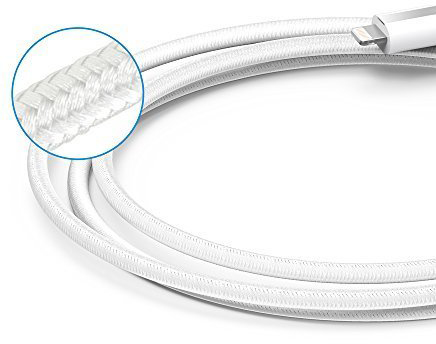 Кабель для iPod, iPhone, iPad Anker PowerLine+ Lightning 0.9 м A8121H22 (White) купить в интернет-магазине icover