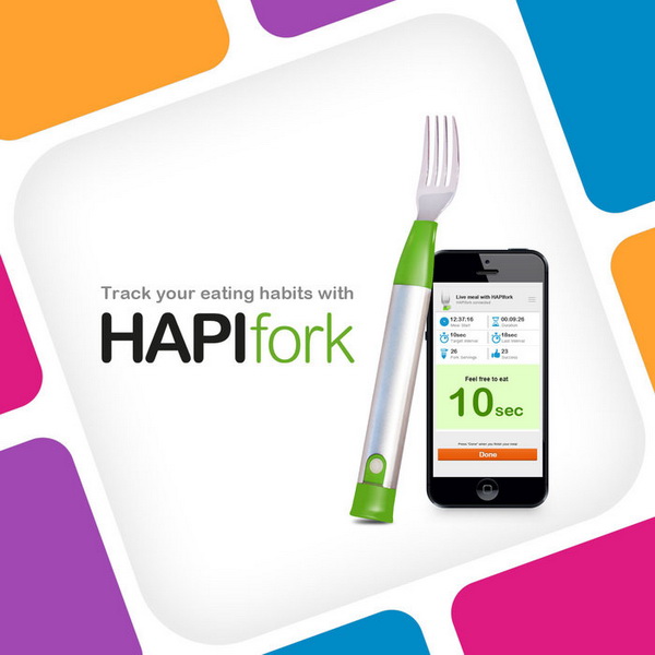 Brookstone HapiFork - умная вилка (Black) купить в интернет-магазине icover