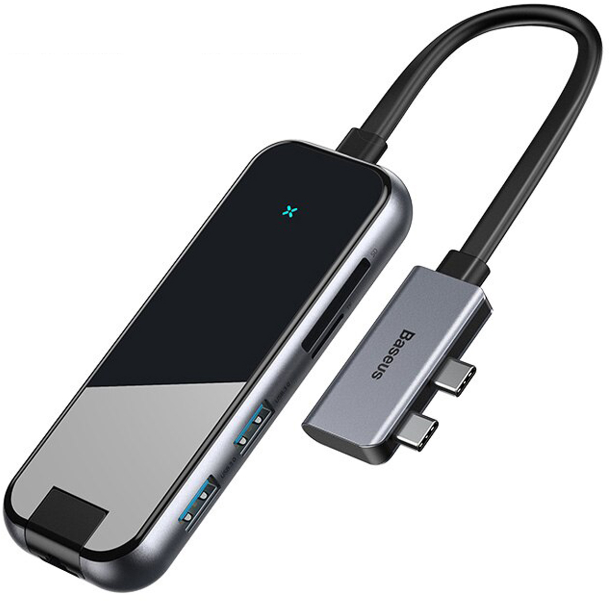 

USB-концентратор Baseus Multifunctional Hub (CAHUB-FZ0G) 2xUSB-C (Space Gray)