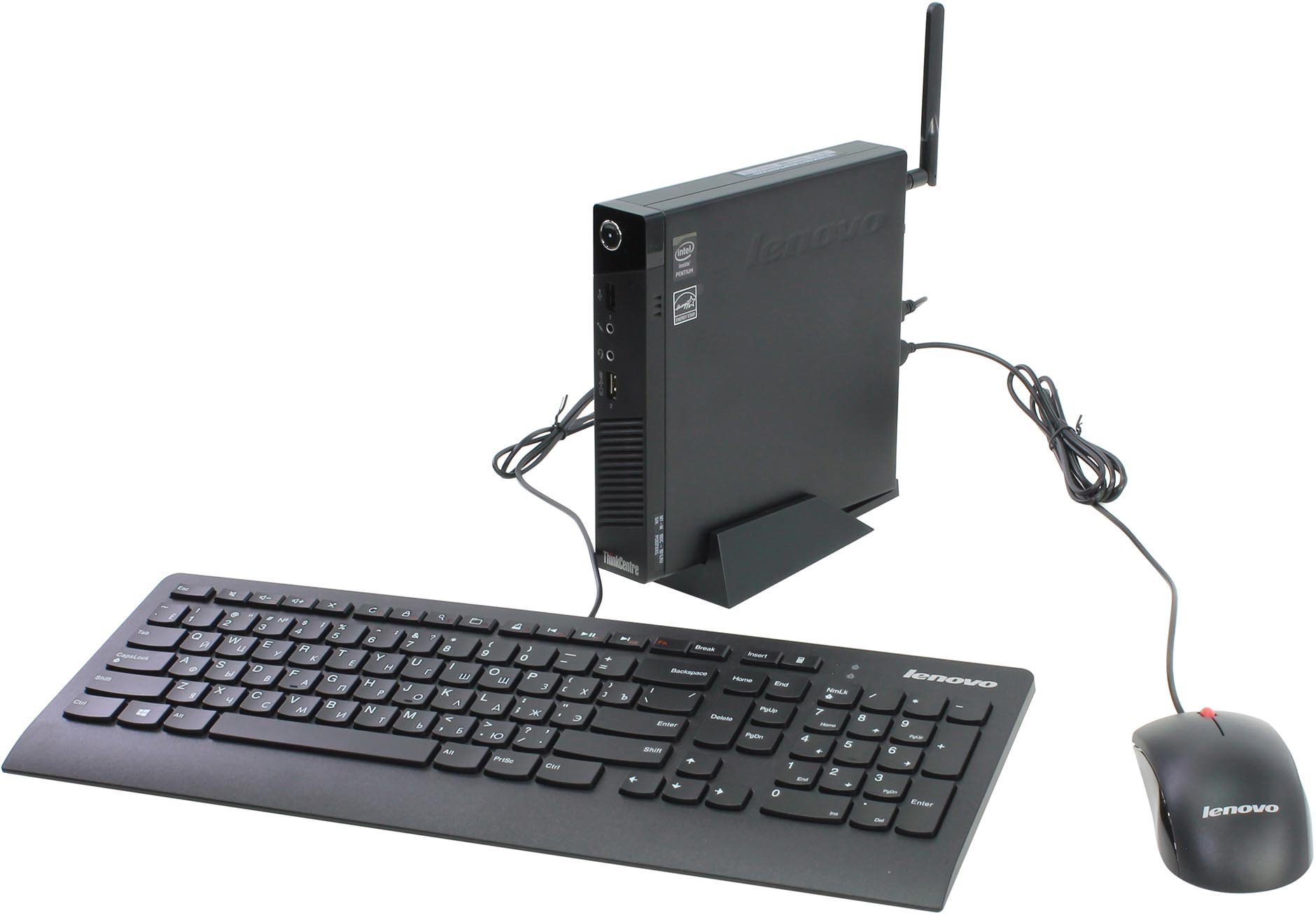 Неттоп Lenovo ThinkCentre M53 Tiny Intel Celeron J1800 2.4GHz, 4Gb, 120Gb SSD (10DES00C00) купить в интернет-магазине icover
